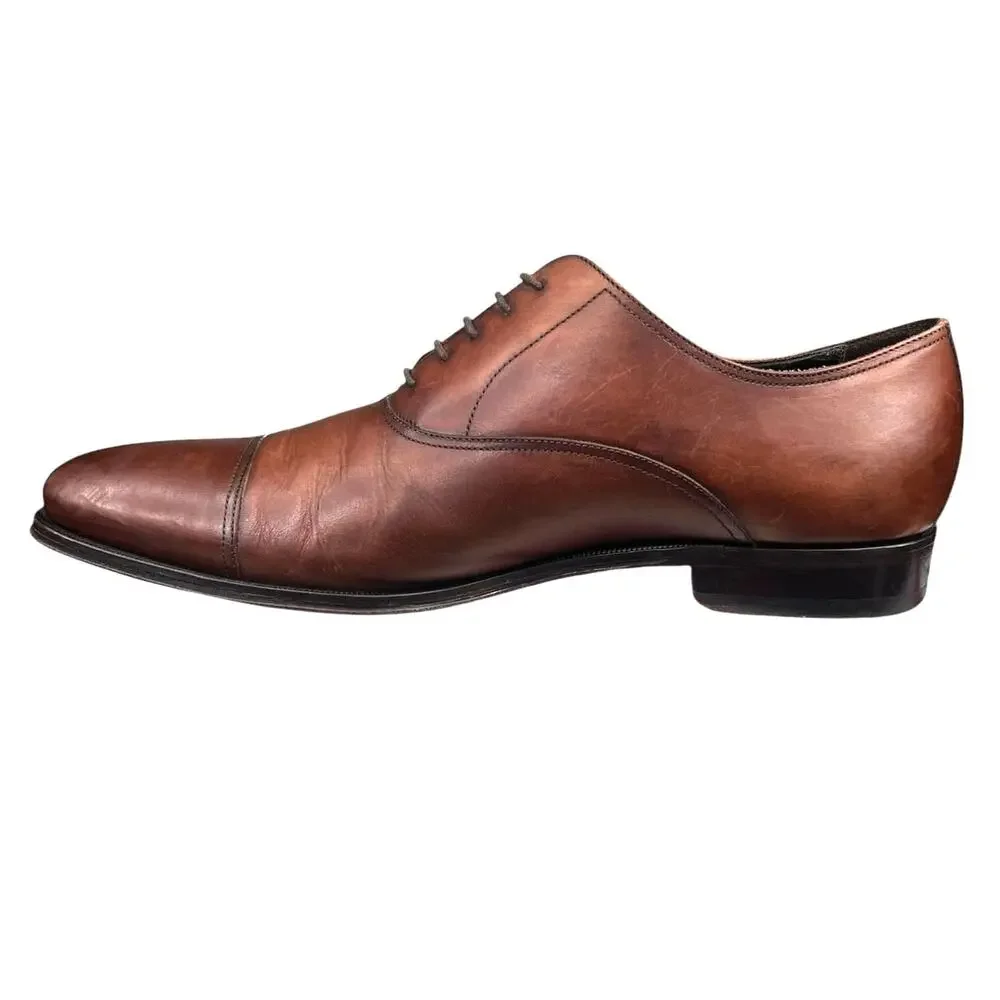 To Boot New York Mens Picard Tan Leather Cap Toe Dress Shoe Size US 12